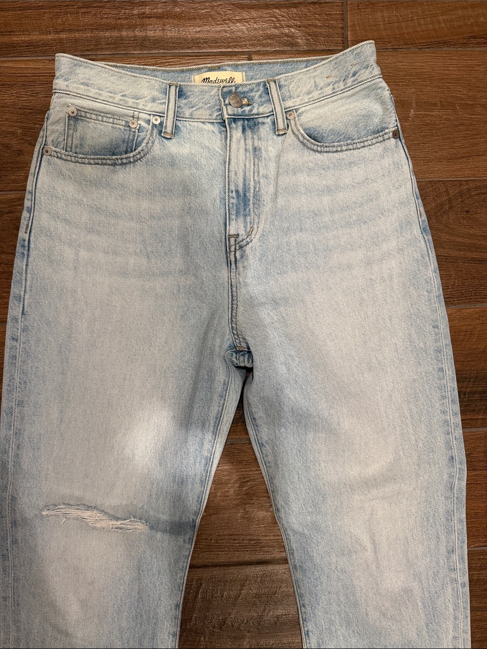 Madewell ‘90 Straight Light Wash Women's Relaxed Jeans - Picture 2 of 7